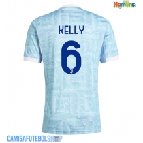 Camisa de time de futebol Juventus Lloyd Kelly #6 Replicas 2º Equipamento 2025-26 Manga Curta